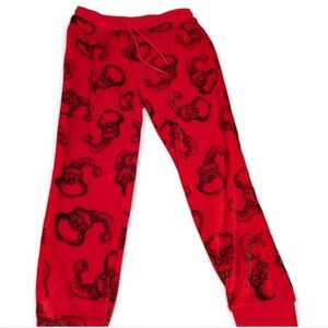 The Grinch Red Fleece PJ pants